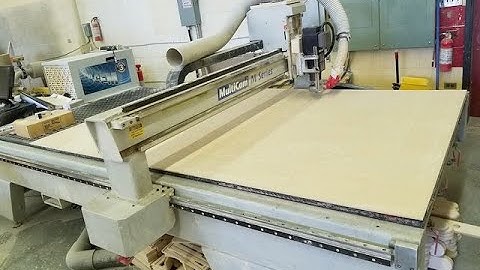 MultiCam M Series CNC Router - 5 x 10 with Vacuum Table and Pump