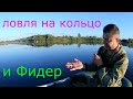 Ловля рыбы на снасть кольцо. Фидер с лодки.