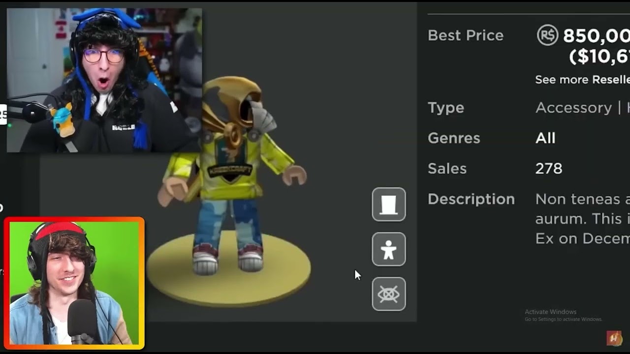 Kreekcraft reacts to him buying the golden dominus (read description)