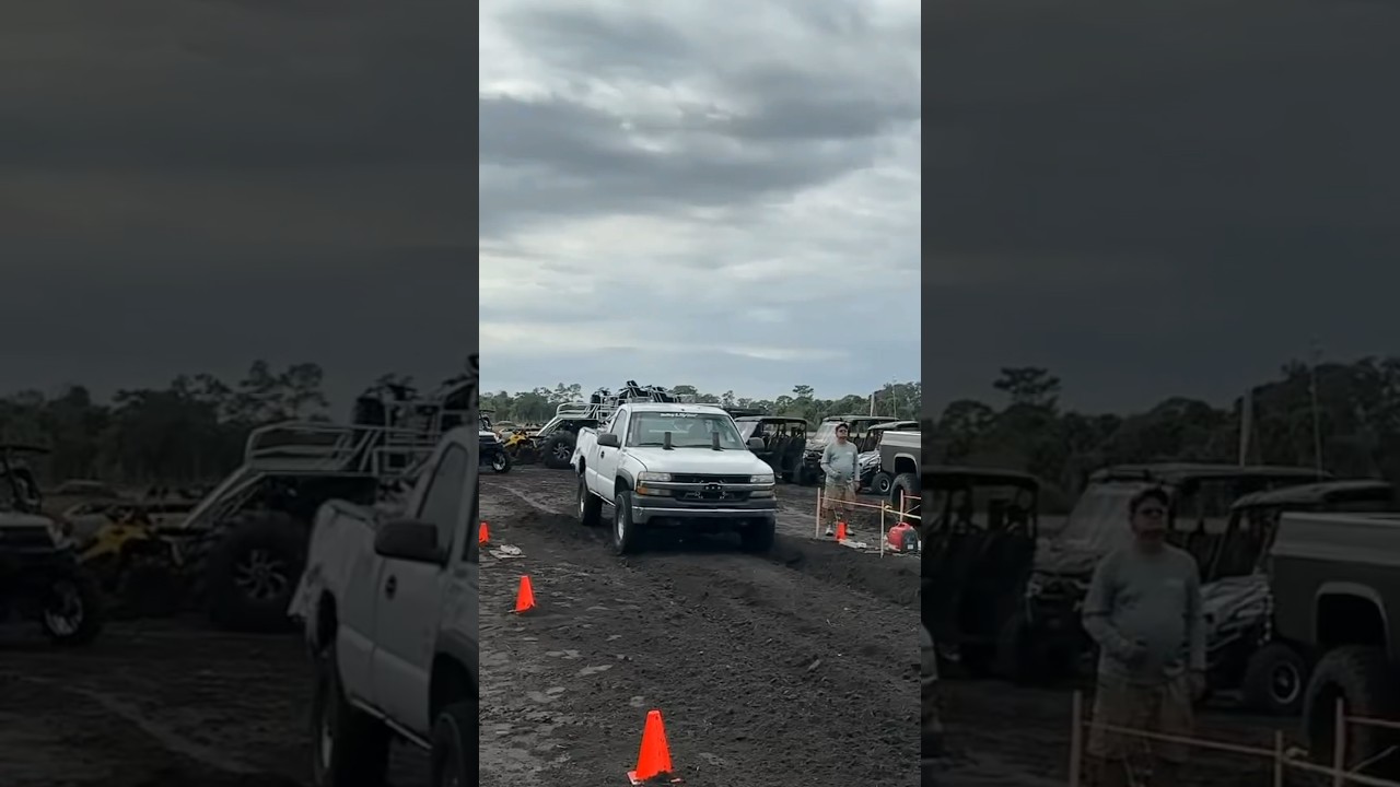 Dirt Drag Racing our burnout truck! 