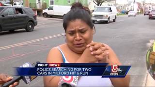 Search continues for car involved in Milford hit-and-run