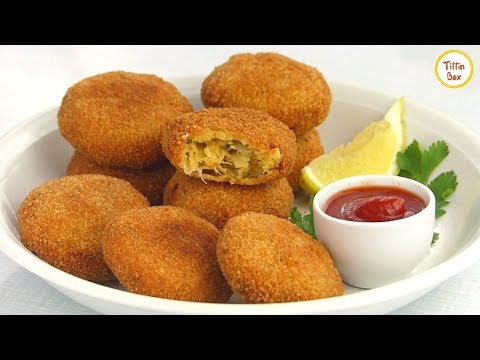 chicken-cutlet-recipe-by-tiffin-box-for-kids-|-chicken-potato-kabab-recipe-|-easy-chicken-kebab