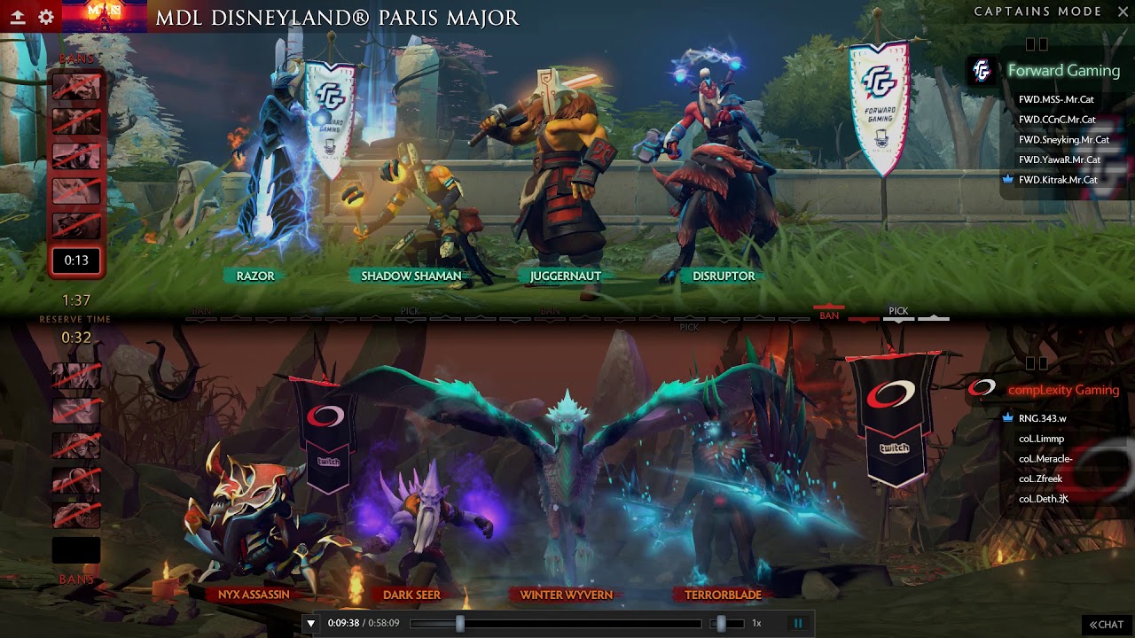 ESports - Dota 2, compLexity Gaming vs Forward Gaming, MDL Disneyland® Paris Major (31 March 2019...