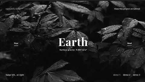 A Pretty Cool WebGL Carousel/Slider - rgbKineticSlider.js