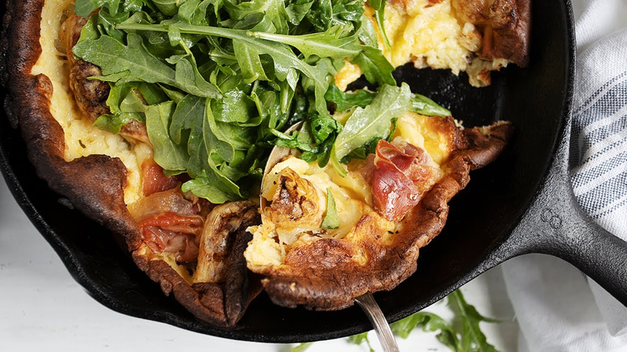 Prosciutto and Swiss Dutch Baby - YouTube