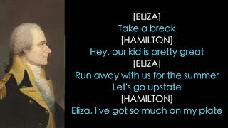 26. Hamilton Lyrics - Take a Break