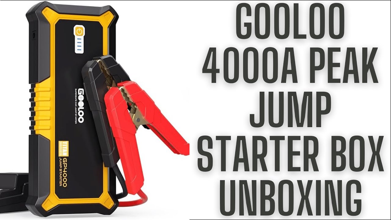 🔥GOOLOO GP4000 Car Jump Starter 4000A Portable Car Battery Charger 12V  Jump Box