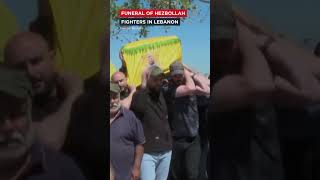 Funeral Held For Hezbollah Fighters In Tyre, Southern Lebanon | VERTEX