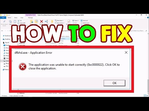 Solved The Application Was Unable To Start Correctly 0xc0000022