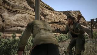 Red Dead Redemption - John Marston Steals the Machine Gun From the Miners | I'm Right Here Scene