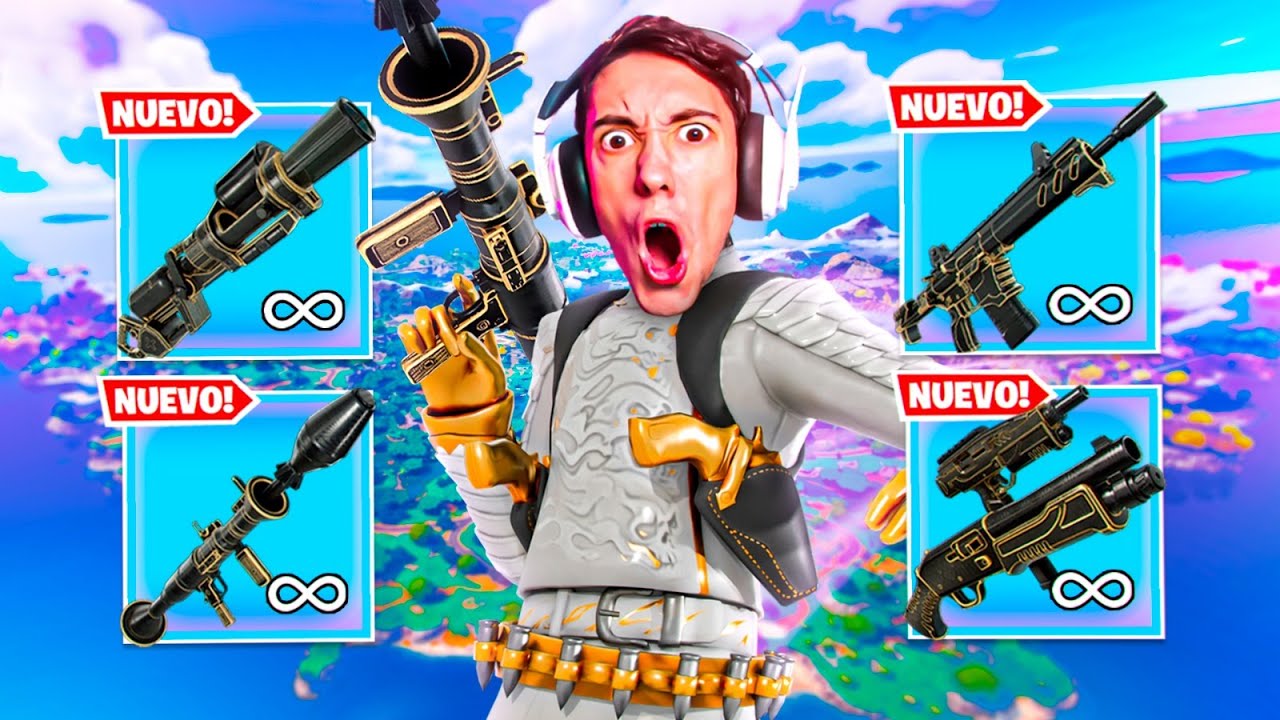 ASí GANÉ SOLO con las NUEVAS ARMAS EXÓTICAS de FORTNITE!