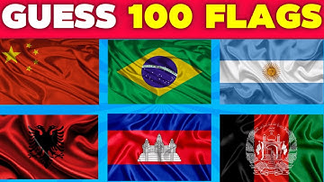 🚩 Guess the Country by the Flag Quiz 🌎 | Can You Guess 100 Flags? |AbemQuiz