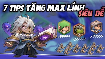 7 Mẹo Giúp Tăng MAX Số Lượng Lính Trong Đội! |Top Heroes|Thời Đại Anh Hùng #topheroes  #tips