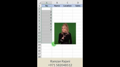 Learn how to create a number Sequence in Excel with formulas #shorts