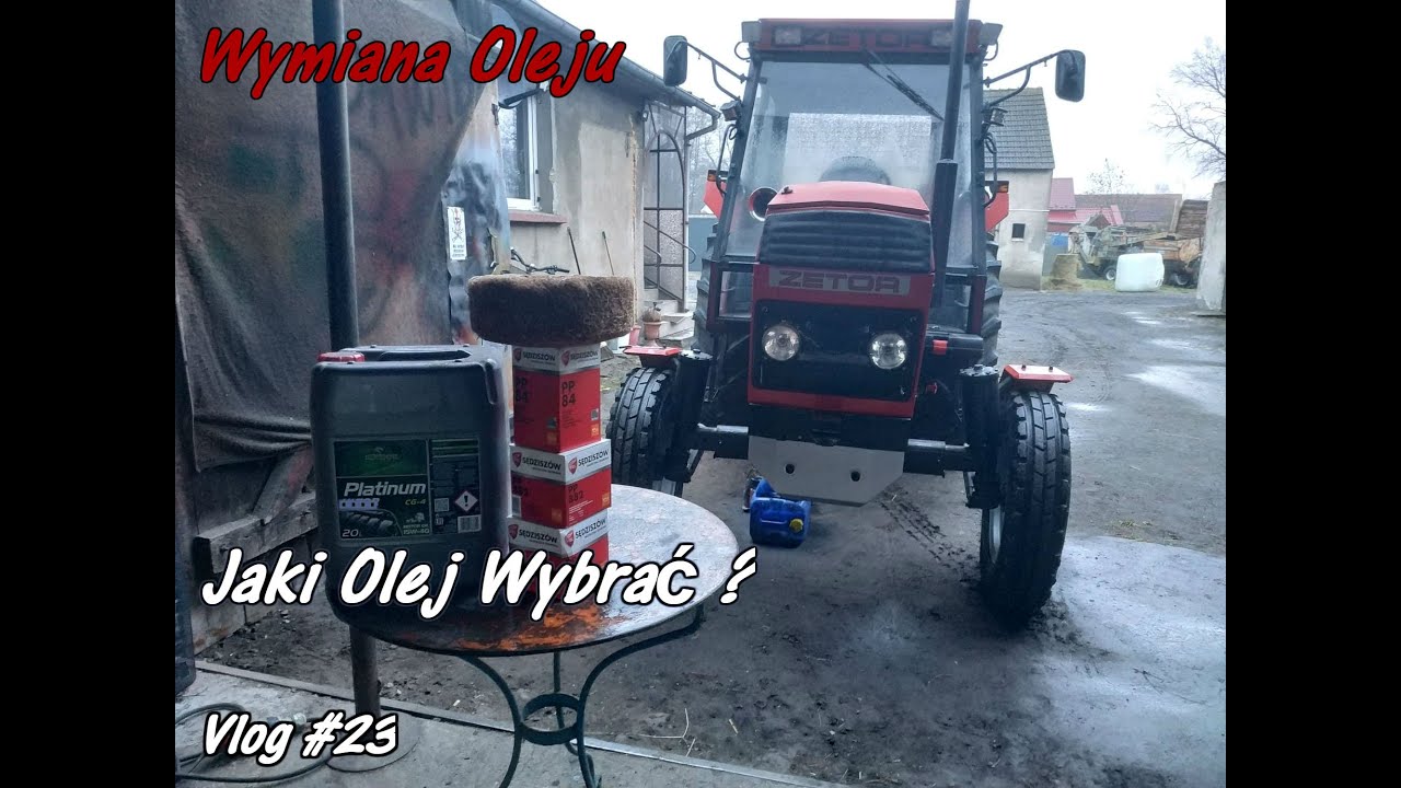 Vlog #23 Wymiana oleju i filtrów w silniku Zetor 8011 MF 255 - YouTube