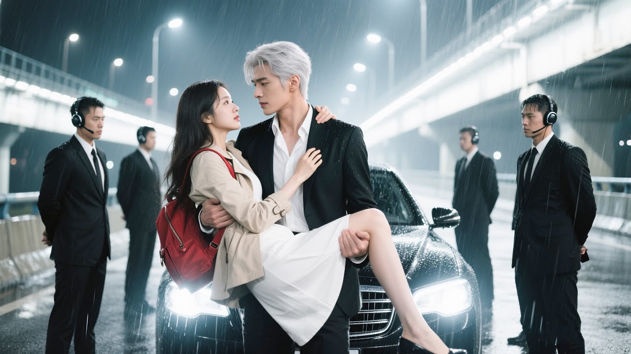 Poor Girl Abandoned on a Rainy Overpass,  Saved by Cold CEO Who Marries and Spoils Her Forever!