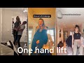 One arm lift up by boyfriend and girlfriend Tiktok challenge/see what happen