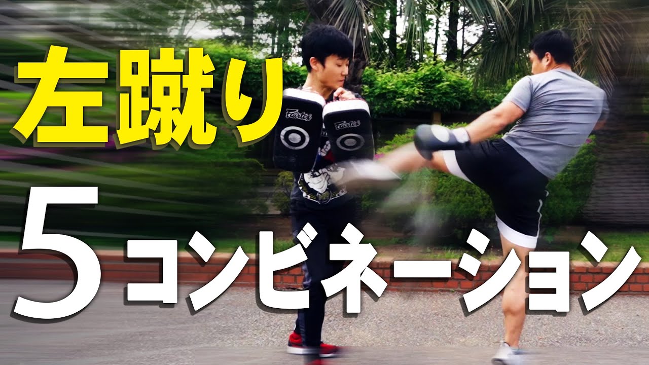 左蹴りを当てる5つのコンビネーション！