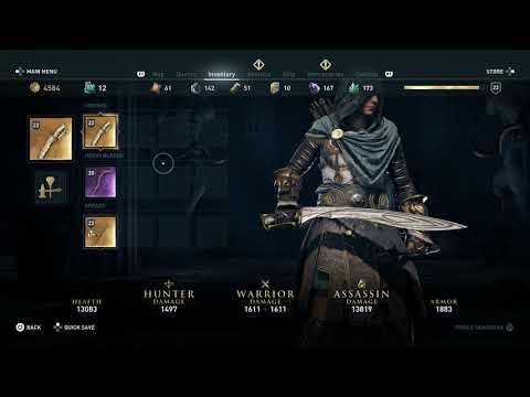 Assassin's Creed Odyssey - Pandora's Kopis Legendary Sword Buffs, Movesets & Appearance (2018)