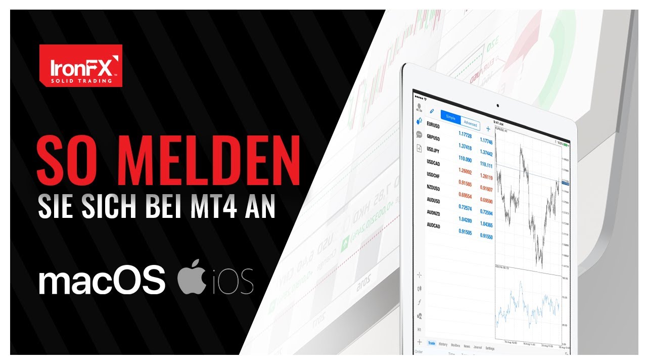 How to login to MT4 | macOS & IOS | DE