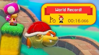 I got World Record on this random SMM2 Speedrun Category?