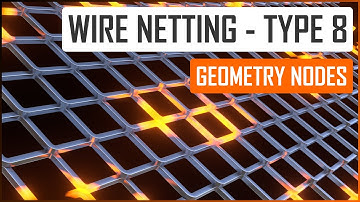 Procedural wire netting type 8/8 in Geometry nodes - Blender tutorial ENG
