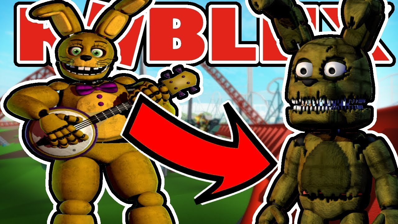 Finding Plushtrap And Spring Bonnie Badges Roblox The Beginning - plushtrap roblox