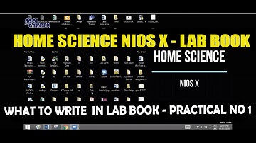 Home Science Nios X practical no 1 (English)││Mrs. Shareen Ann Abraham