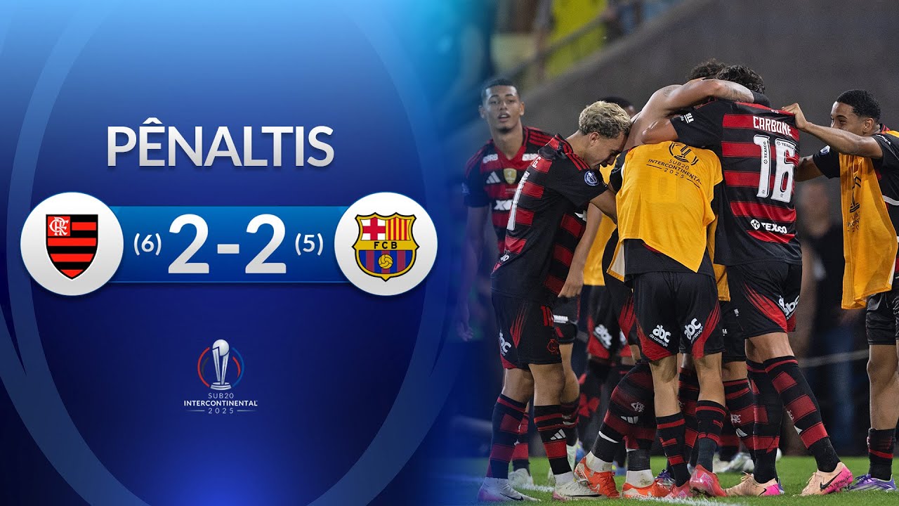 DISPUTA DE PÊNALTIS COMPLETA | FLAMENGO X BARCELONA | INTERCONTINENTAL SUB20 2025