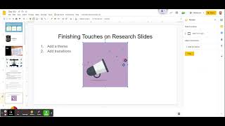 How to add transitions and animations to google slides