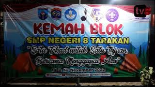 Kegiatan  malam kemah Blok SMPN 8 Tarakan