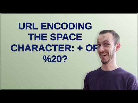 URL encoding the space character: + or %20?