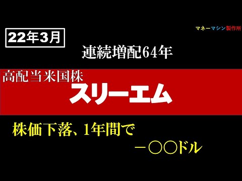 【米国株】3M/スリーエム/株価の推移&配当報告