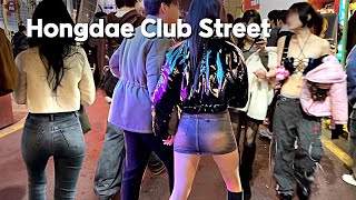 [4K SEOUL KOREA]😳😳불토홍대 새벽 엄청나네요~ 홍대클럽거리🔥🔥/Hongdae, /Seoul, Korea/City Stroll