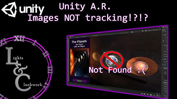 Unity A.R. Images Not Tracking - Common Error