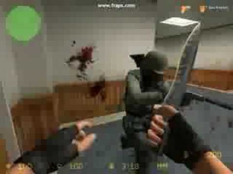 The best knife kill video Counter-Strike Source