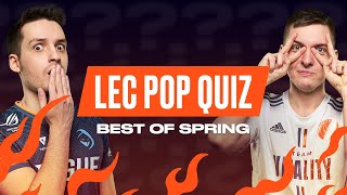 Best of Spring 2022 | LEC Pop Quiz | 2022 Spring