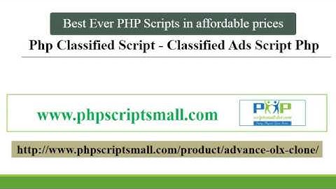 Phpscriptsmall   Php Classified Script