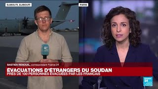 Soudan : une centaine de personnes évacuées par la France • FRANCE 24