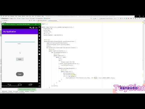 Android Studio  - Horizontal Progressbar Change on Button Click