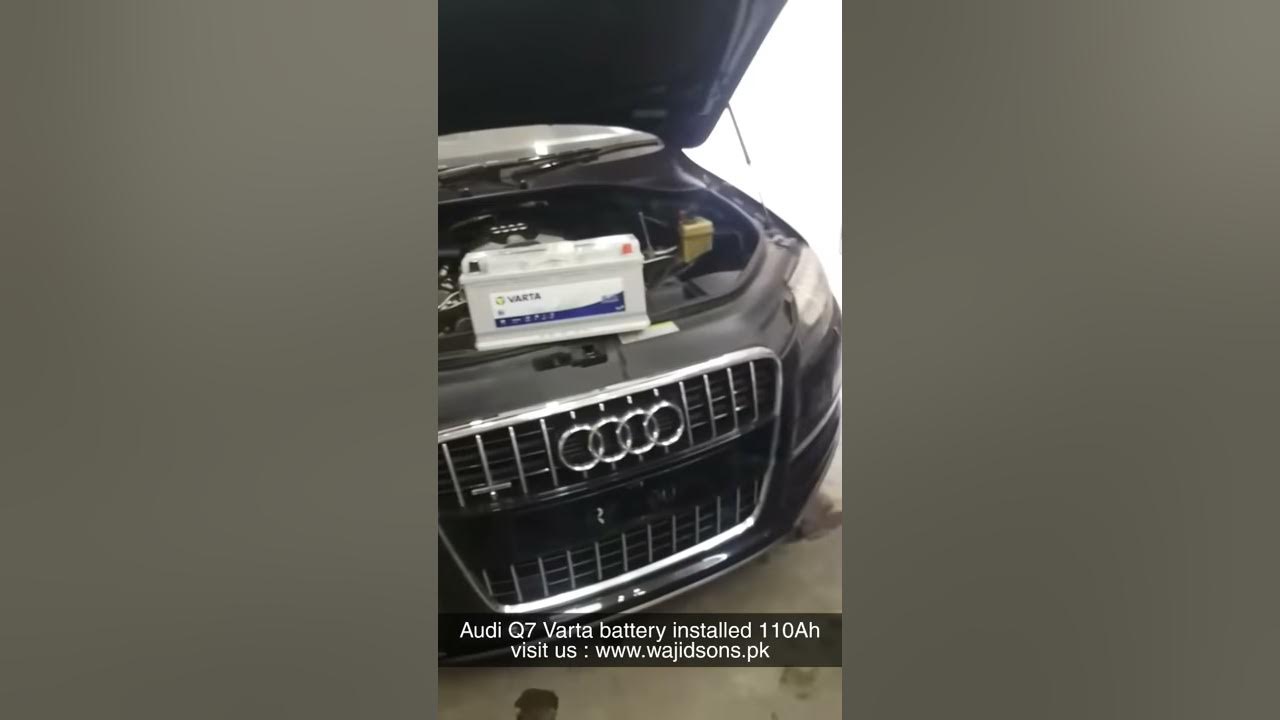 Audi Q7 Battery installed. - YouTube