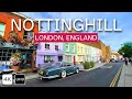 London notting hill 4k walk  exploring portobello road market  mews and colourful houses