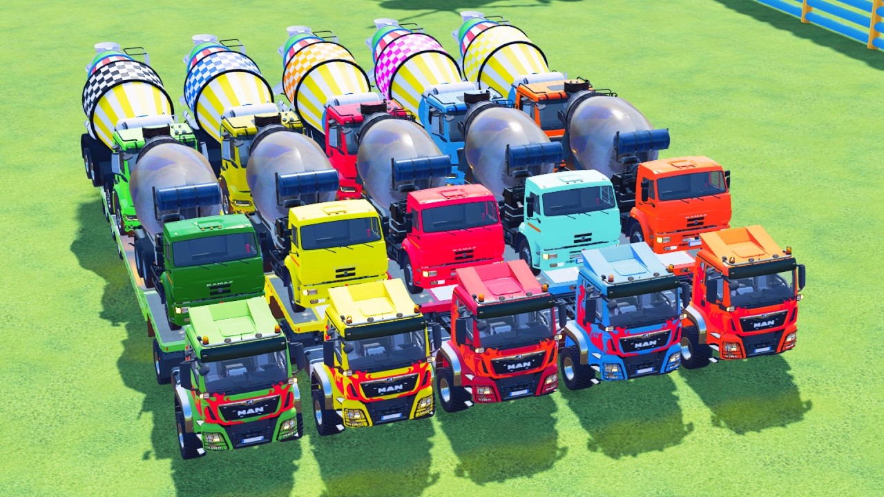 Transporting American Mixer Trucks on the Hardest Road Ever!  Farming Simulator 22 #32