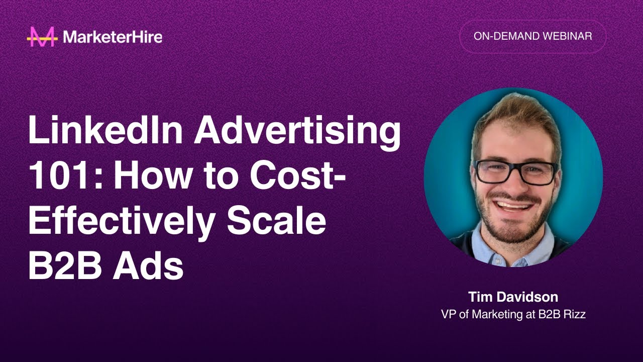 LinkedIn Advertising 101: How to Cost-Effectively Scale B2B Ads - YouTube