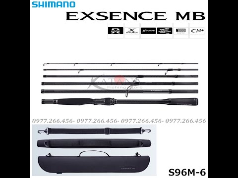 Video Cần câu Shimano Exsence MB S96M-6 máy đứng 6 khúc - youtube