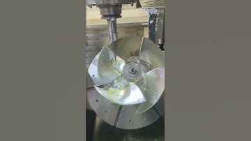 5axis CNCmachine on turbine/propeller?  #CNCmachine #machinetool #fabrication #automation #metalwork