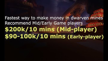 Fastest way to make money in Dwarven mines (Skyblock)