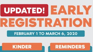Q&A EARLY REGISTRATION UPDATED!