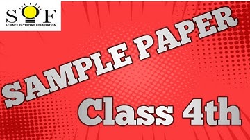 SOF Olympiad Sample Paper 2021-22 | Class 4 | IMO | NSO | ISSO| NCO | IGKO  | IEO