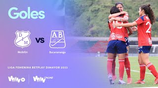 Medellín vs. Bucaramanga (goles) | Liga Femenina BetPlay Dimayor 2023 |  Fecha 6